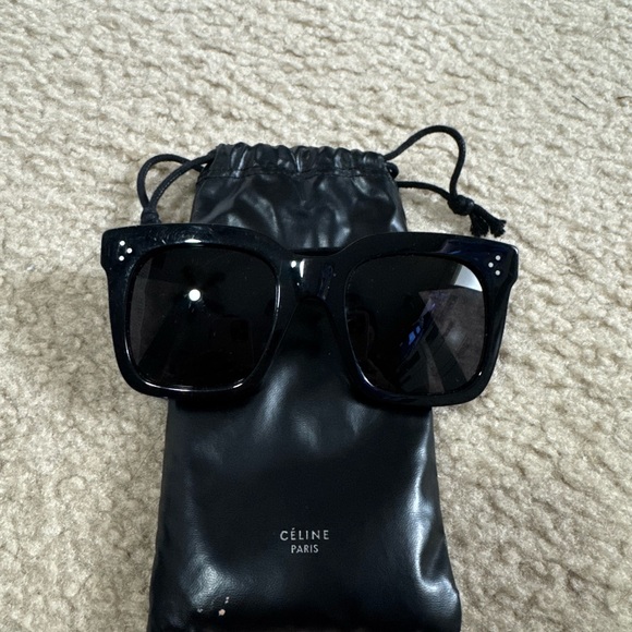 Celine Black Oversized Square Glasses - Picture 1 of 2